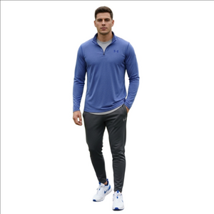 Under Armour Men Blue Long Sleeve Hoodie Sweatshirt/ Medium
